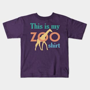 This is my zoo shirt Kids T-Shirt